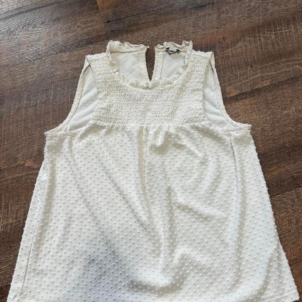 Jcrew Women's White and Cream Blouse